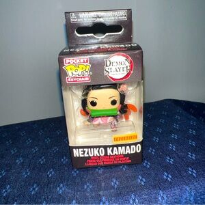 Funko Pop Pocket Keychain Demon Slayer Nezuko Kamado Keychain Anime Boxlunch